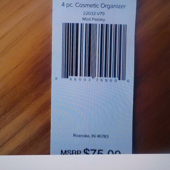 VERA BRADLEY 4PC ORGANIZER BAGS - Picture 10 of 15